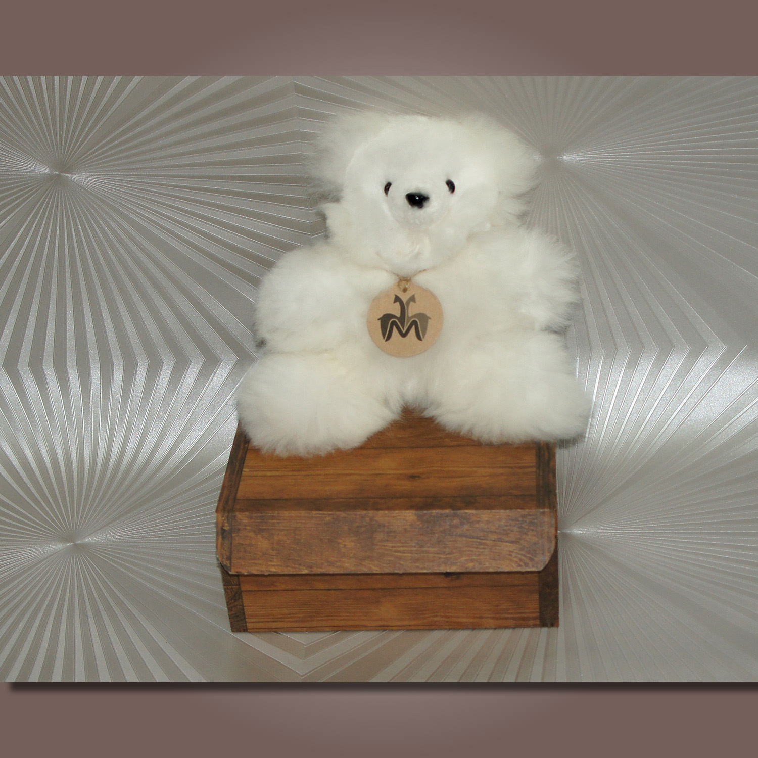 MILLWA Teddybären PREMIUM, inkl. dekorativer Geschenkbox, Farbe/colour: weiß/white