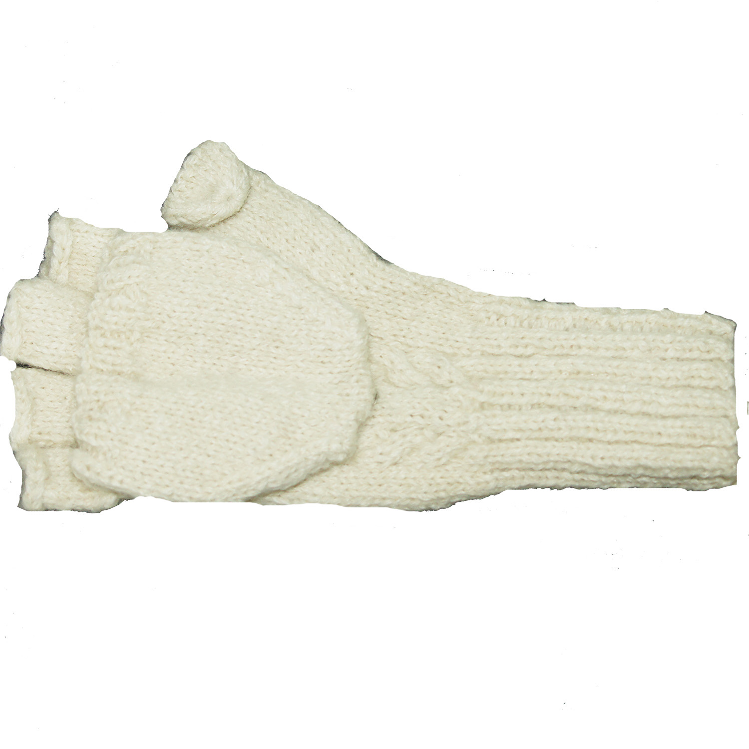 Kapuzen-Handschuhe/hoody gloves MERIDA, Farbe/colour: weiß/white eco